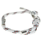 Gucci Marina Chain Fabric Bracelet White Silver — view 3