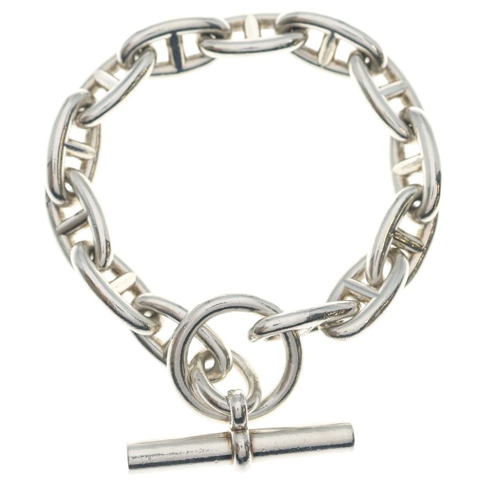 Hermes Chaine D'ancre GM 13 Pieces Chain Bracelet Silver