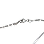Chanel CC Logo Pendant Necklace Chain Silver Black — view 5