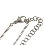 Chanel CC Logo Visual Rhinestone Necklace Pendant Chain Silver Black Pink — view 4
