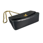 Chanel Shoulder Bag Diana 22 Single Flap Crossbody CC Logo Black Gold — view 3