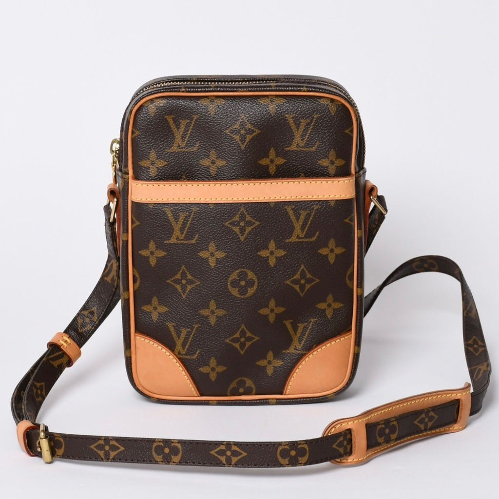 Louis Vuitton Shoulder Bag Danube Monogram Brown Gold