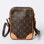 Louis Vuitton Shoulder Bag Danube Monogram Brown Gold — view 2