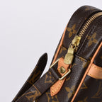 Louis Vuitton Shoulder Bag Danube Monogram Brown Gold — view 6