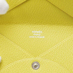 Hermes Calvi Card Case Yellow — view 4