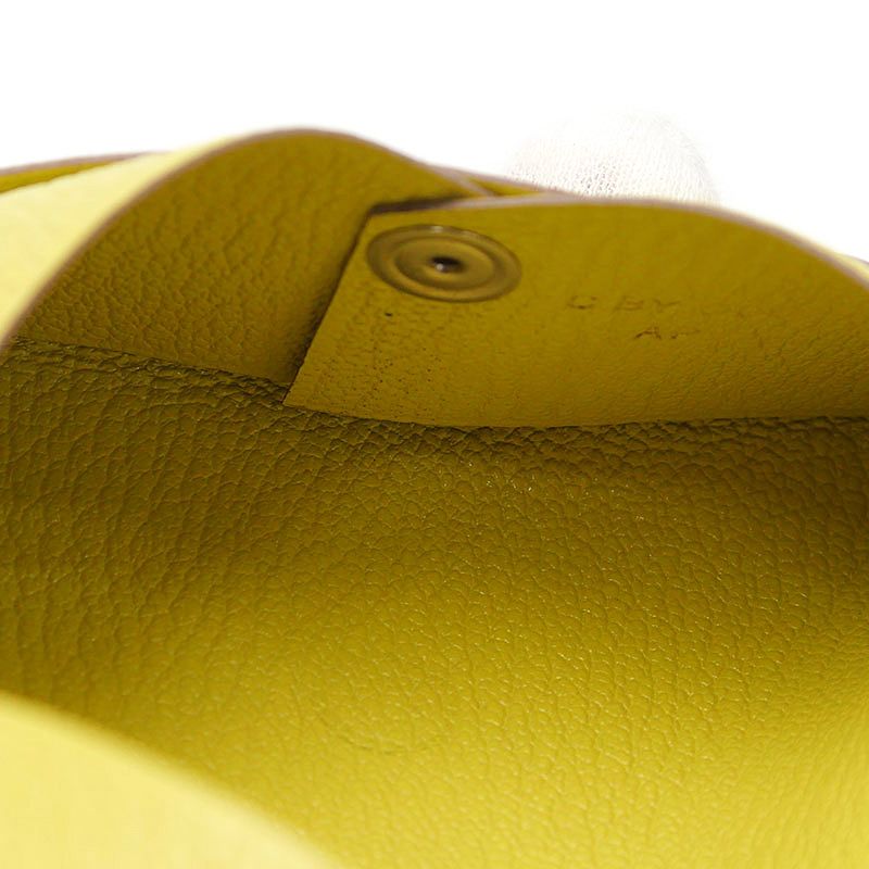 Hermes Calvi Card Case Yellow — view 7