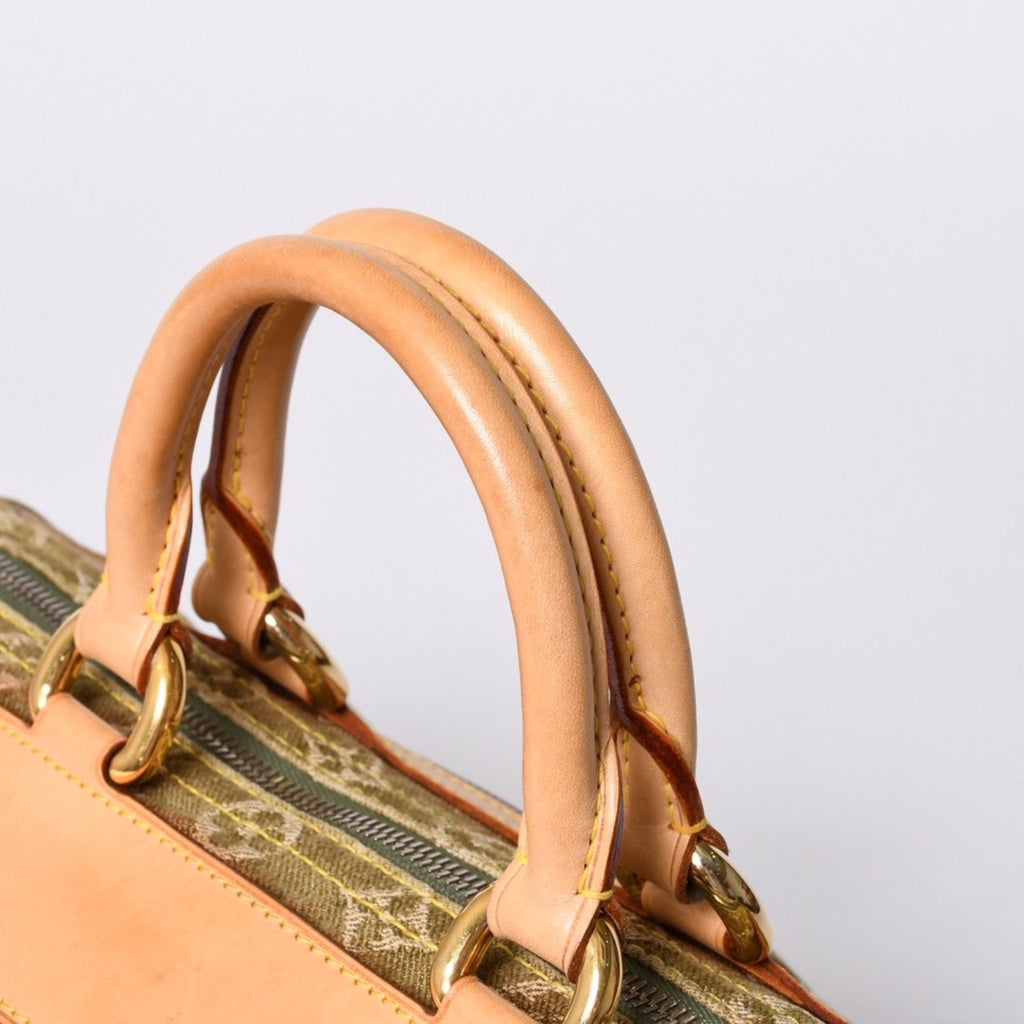 Louis Vuitton Handbag Denim Neo Speedy Monogram Khaki Gold — view 6