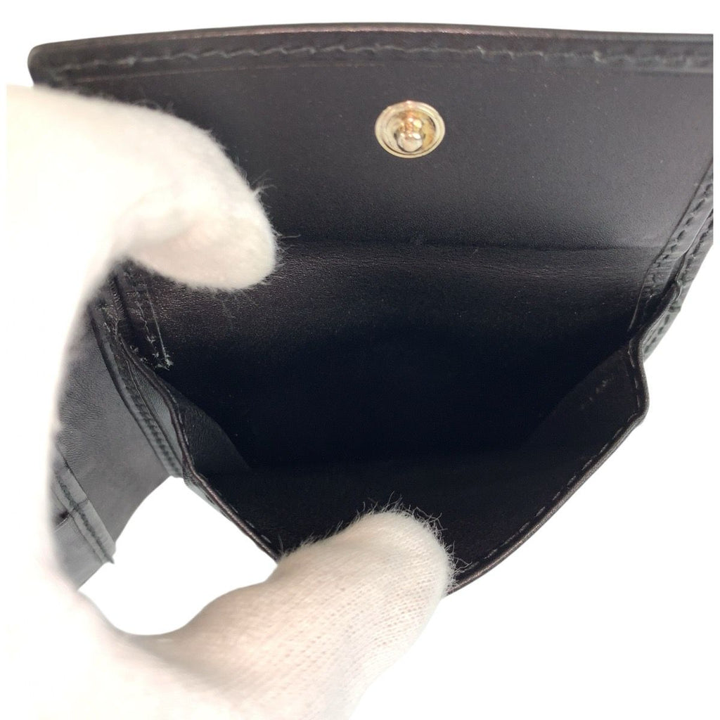 Gucci Interlocking Black Silver GG Canvas Compact Wallet — view 6