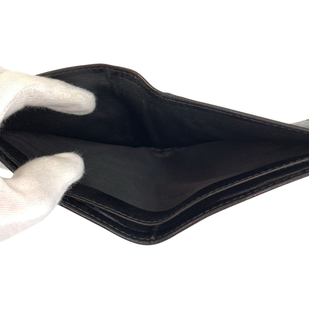 Gucci Interlocking Black Silver GG Canvas Compact Wallet — view 5