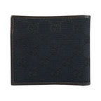 Gucci Interlocking Black Silver GG Canvas Compact Wallet — view 2