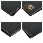 Gucci Interlocking Black Silver GG Canvas Compact Wallet — view 7