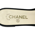 Chanel Sandals CC Logo Beads White Black 38 Summer — view 8