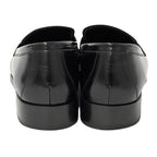 Prada Leather Shoes Triangle Logo Loafers Black 39 Simple — view 4