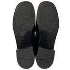 Prada Leather Shoes Triangle Logo Loafers Black 39 Simple — view 6