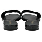 Chanel Sandals CC Logo Mesh Black 39 Summer Simple — view 4