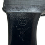 Chanel Sandals CC Logo Mesh Black 39 Summer Simple — view 7