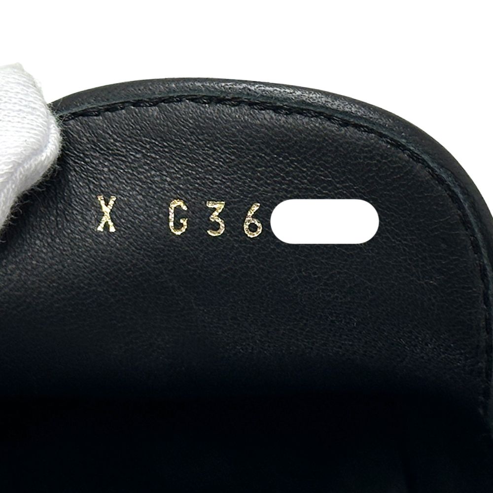 Chanel Mules Leather Black Gold 38 2 1 CC Logo — view 7