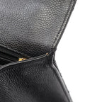 Chanel Handbag 2.55 Quilted Top Handle Black Calf Bag — view 8