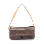 Louis Vuitton Shoulder Bag Viva City MM Canvas Leather