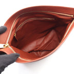 Bottega Veneta Handbag BV Twist Red Brown Leather Triangle Bag — view 3
