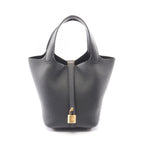 Hermes Handbag Picotin Lock PM Black Leather