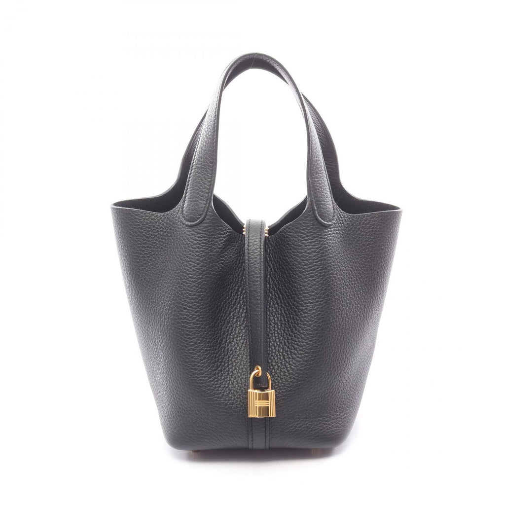 Hermes Handbag Picotin Lock PM Black Leather