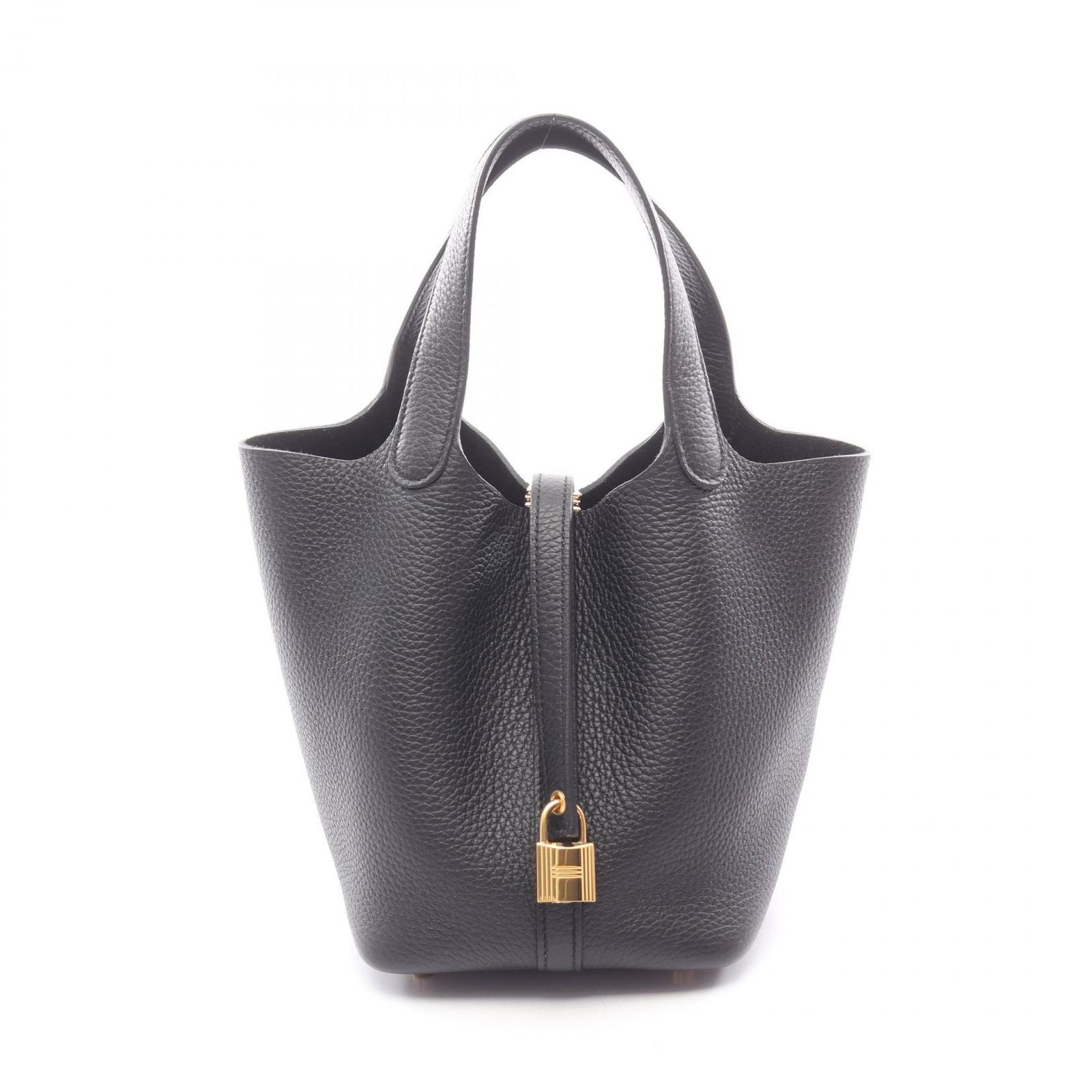 Hermes Handbag Picotin Lock PM Black Leather