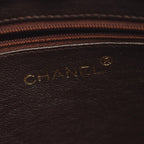 Chanel Shoulder Bag Quilted Brown Caviar Leather Fringe Chain — view 4