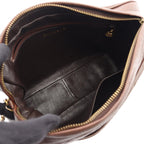 Chanel Shoulder Bag Quilted Brown Caviar Leather Fringe Chain — view 3