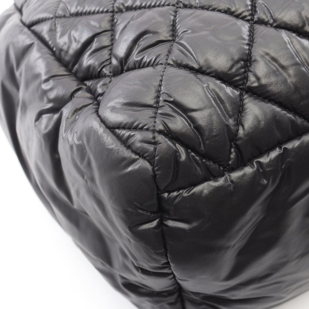 Chanel Coco Cocoon Black Nylon Leather Boston Bag — view 6