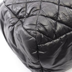 Chanel Coco Cocoon Black Nylon Leather Boston Bag — view 6