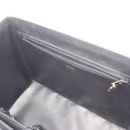 Chanel Handbag CC Logo 2-Way Black Caviar Leather Vanity Chain — view 8