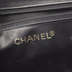 Chanel Handbag CC Logo 2-Way Black Caviar Leather Vanity Chain — view 4