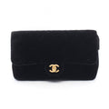 Chanel Backpack Quilted Black Fabric