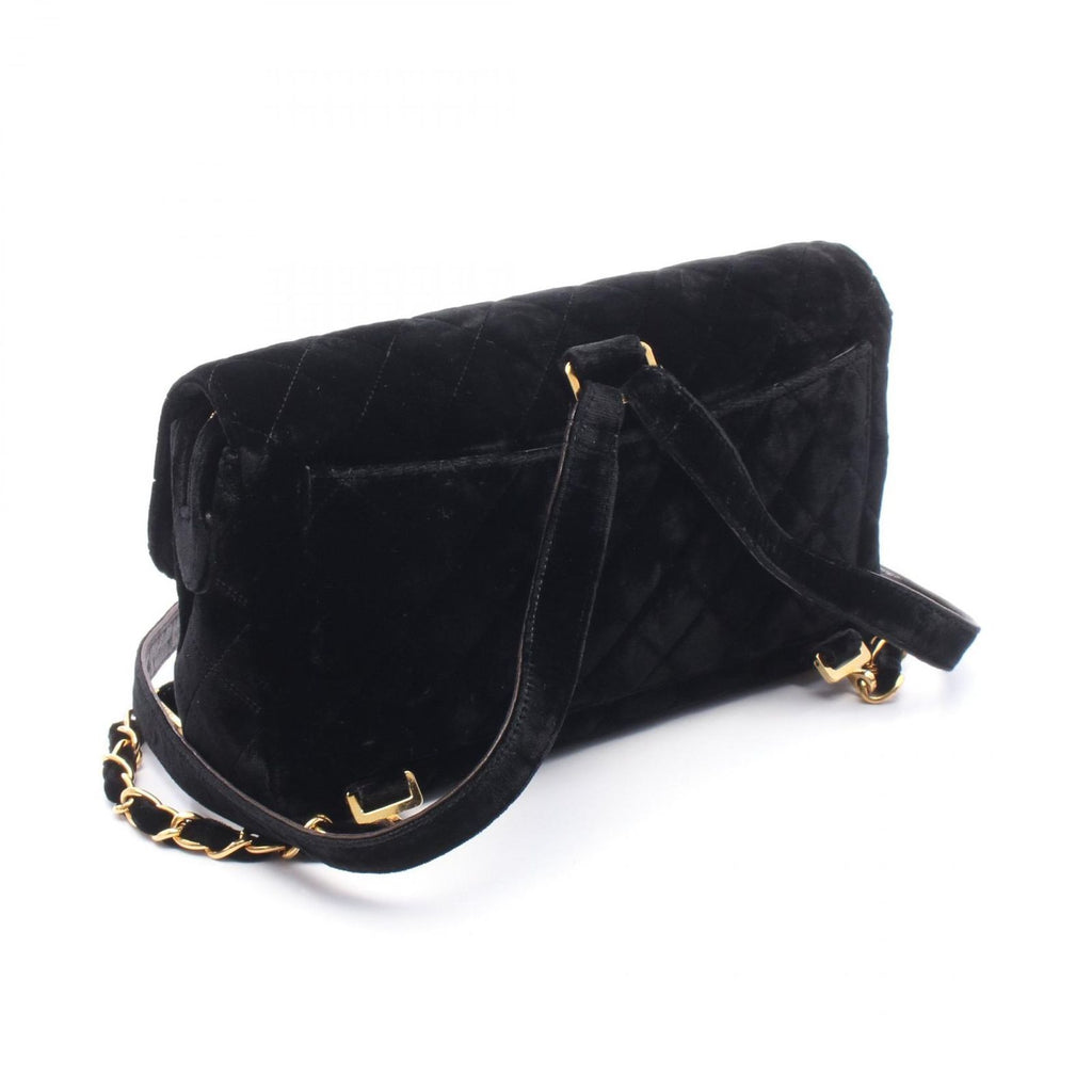 Chanel Backpack Quilted Black Fabric — view 2