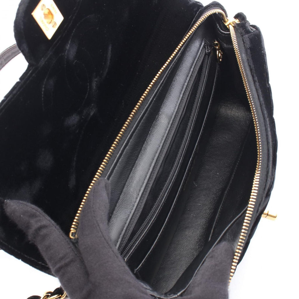 Chanel Backpack Quilted Black Fabric — view 3