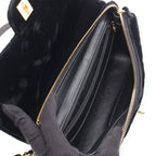 Chanel Backpack Quilted Black Fabric — view 3