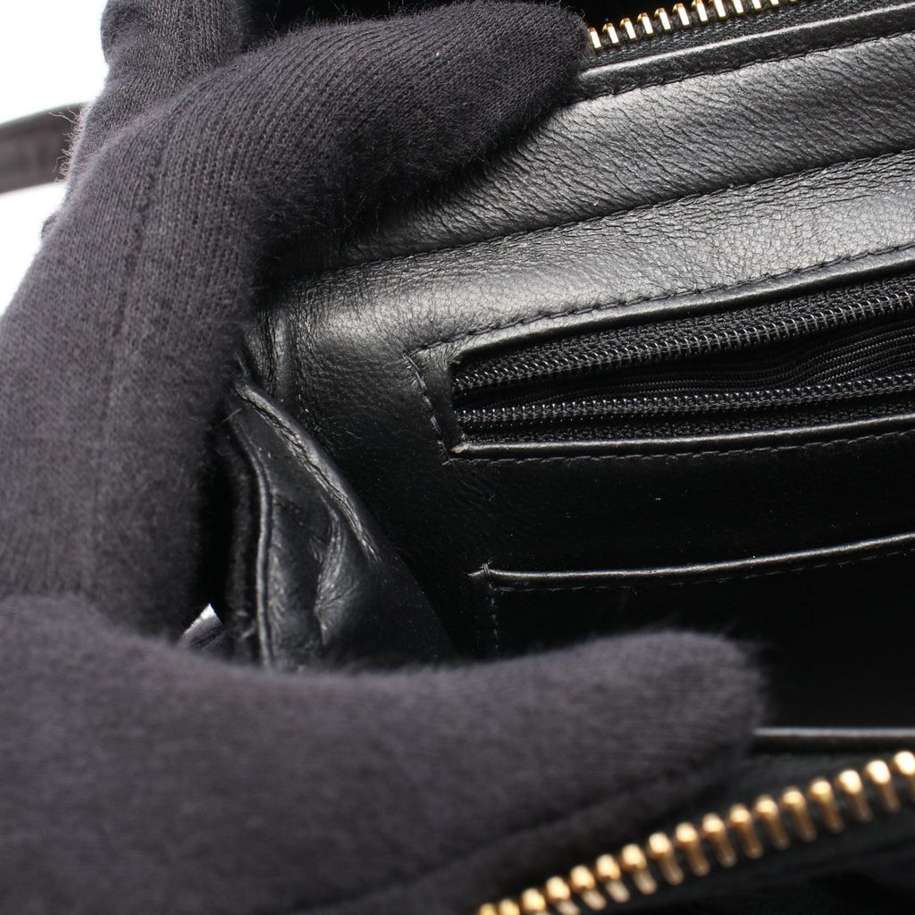 Chanel Backpack Quilted Black Fabric — view 7