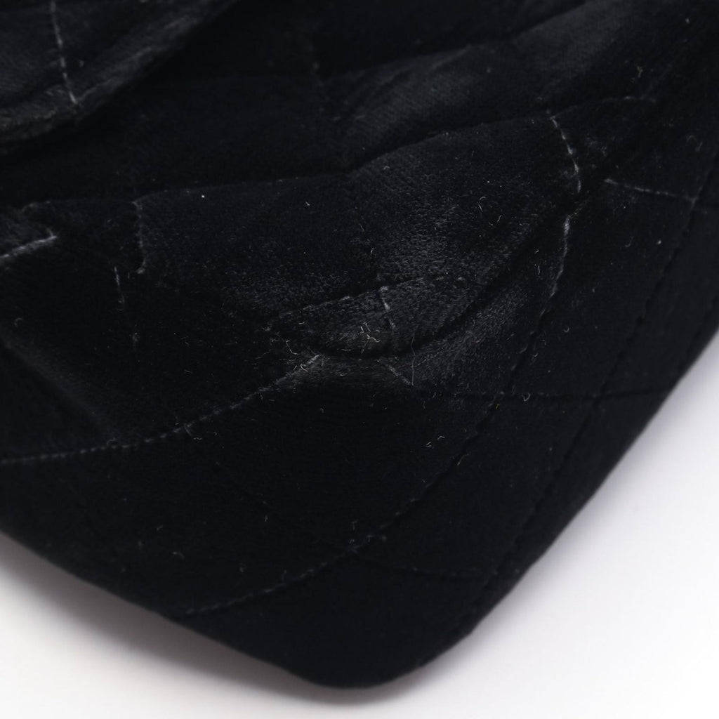 Chanel Backpack Quilted Black Fabric — view 8