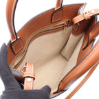 Celine Tote Small Vertical Cover 2-Way Natural Brown Canvas Leather — view 3