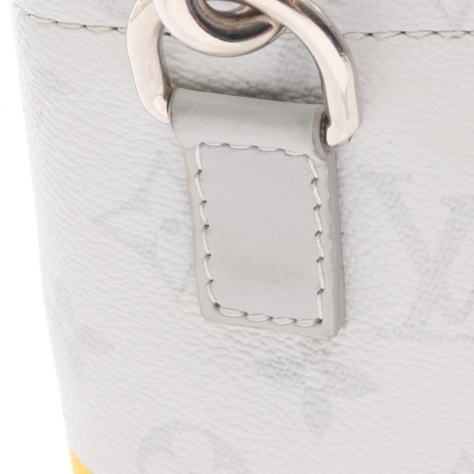 Louis Vuitton Shoulder Bag Chalk Nano Canvas Leather — view 9