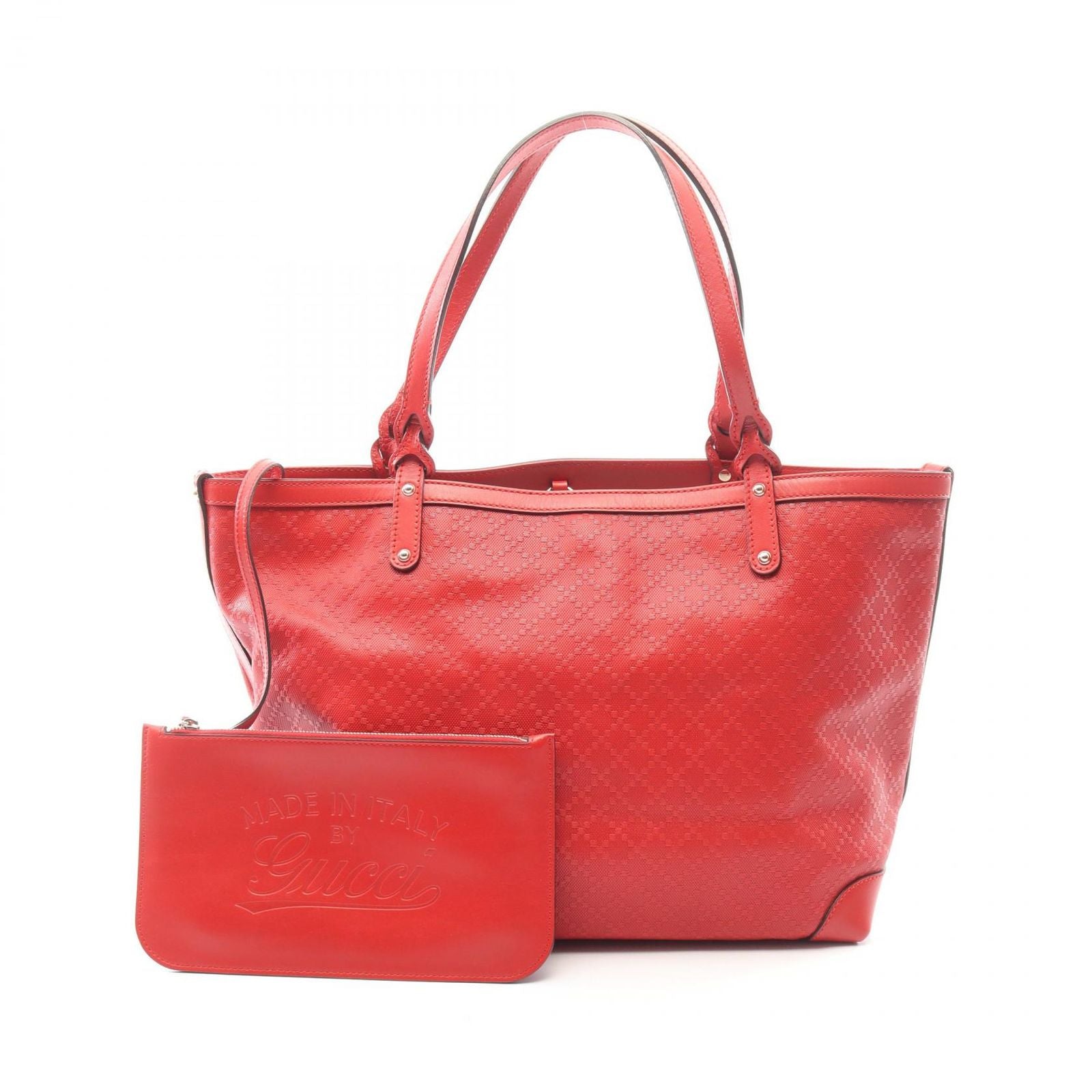 Gucci Tote Diamante Red Leather