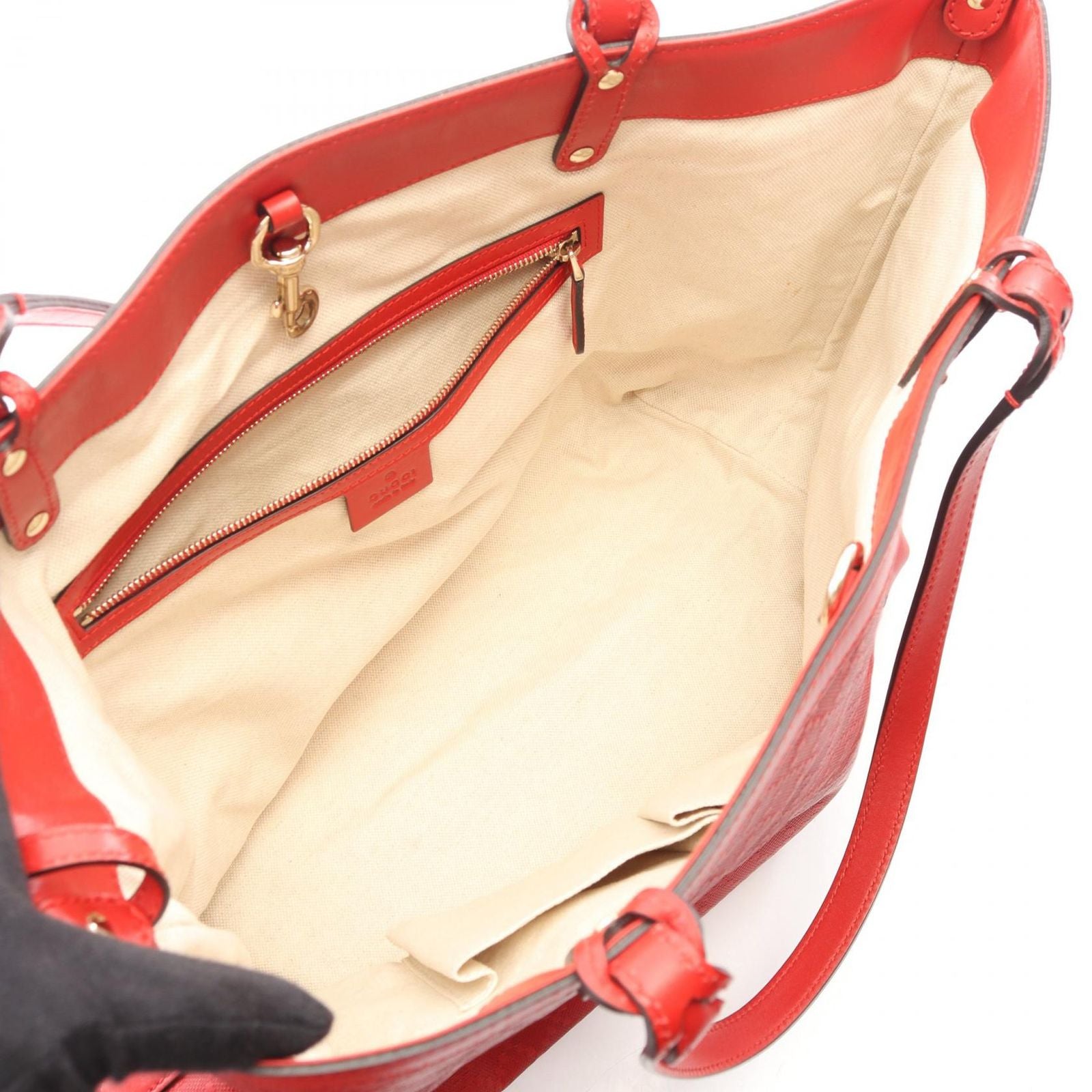 Gucci Tote Diamante Red Leather — view 3