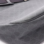 Gucci Shoulder Bag GG Supreme Black Canvas Leather — view 5