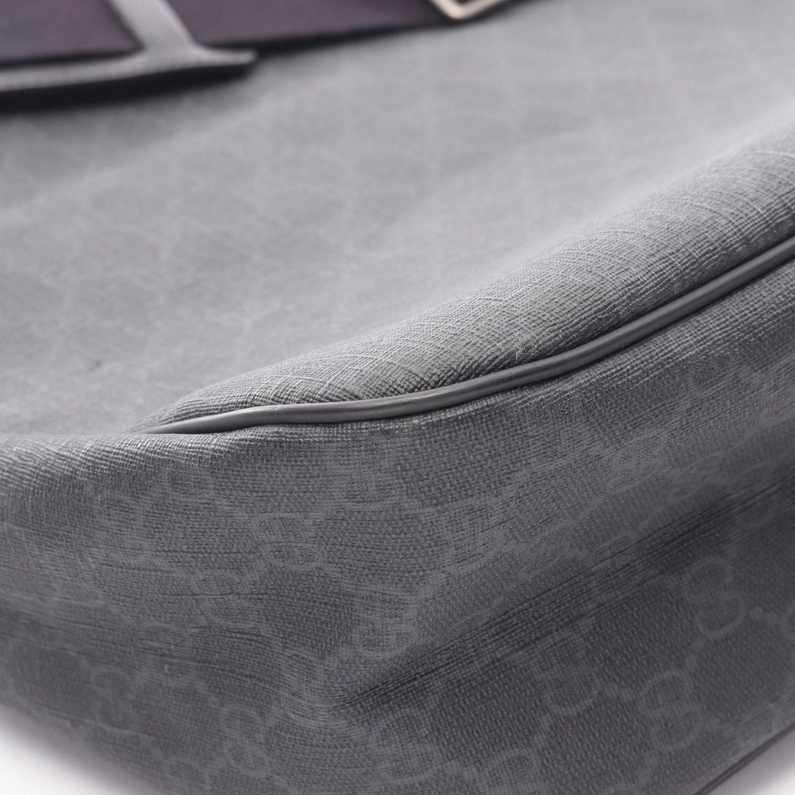 Gucci Shoulder Bag GG Supreme Black Canvas Leather — view 5