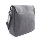 Gucci Shoulder Bag GG Supreme Black Canvas Leather — view 2