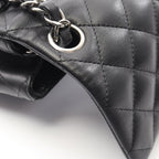 Chanel Shoulder Bag Mini Quilted Black Lambskin Chain — view 8