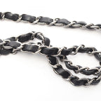 Chanel Shoulder Bag Mini Quilted Black Lambskin Chain — view 9