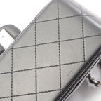 Chanel Shoulder Bag Mini Quilted Black Lambskin Chain — view 7