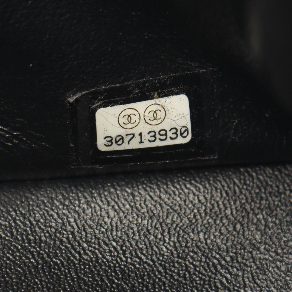 Chanel Shoulder Bag Mini Quilted Black Lambskin Chain — view 5
